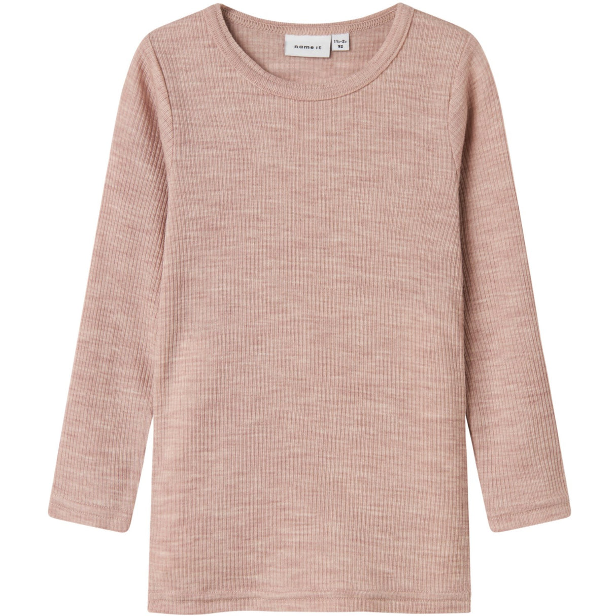 Name It Shadow Gray Nmnwax Ull Rib Ls Topp Noos