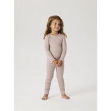 Name It Shadow Gray Nmnwax Ull Rib Ls Topp Noos