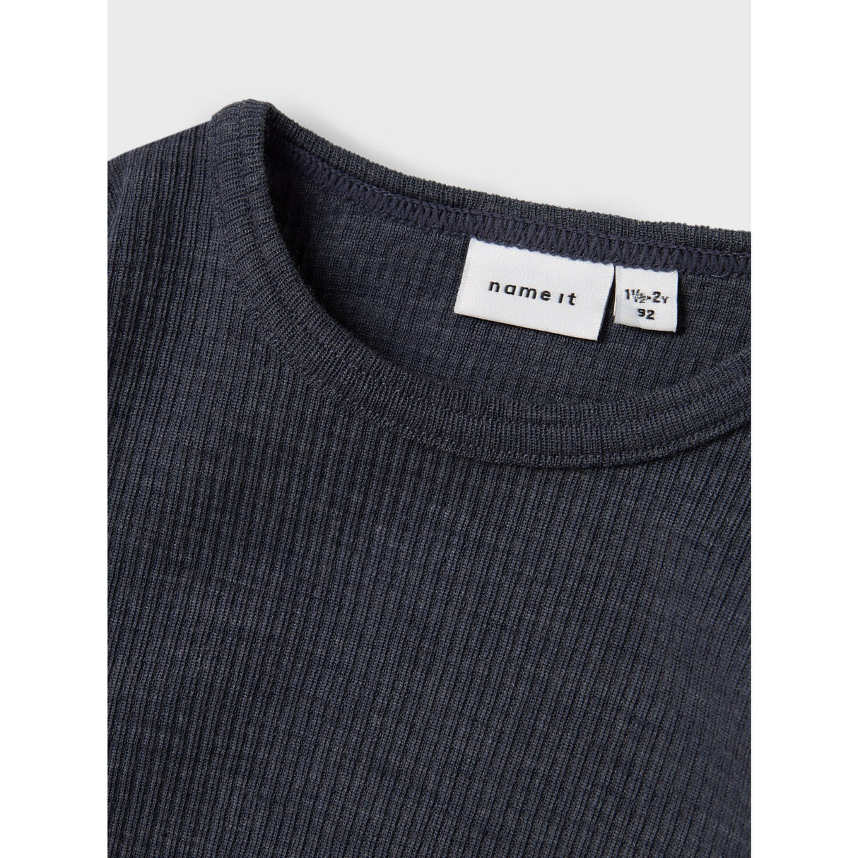 Name It Ombre Blue Nmnwax Ull Rib Ls Topp Noos