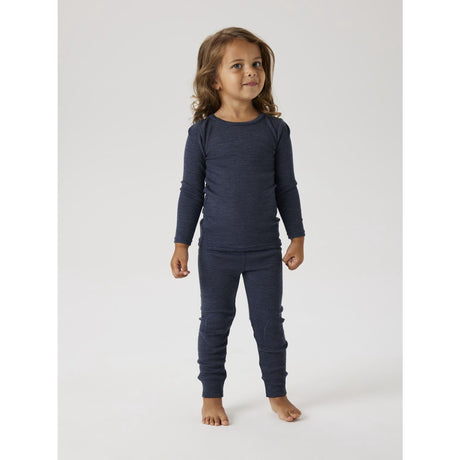 Name It Ombre Blue Nmnwax Ull Rib Ls Topp Noos