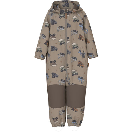 Name It Silver Mink Truck Nmmalfa08 Softshell Dräkt Aop 1Fo Noos