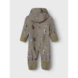 Name It Silver Mink Go Nbnalfa08 Softshell Dräkt Aop Fo