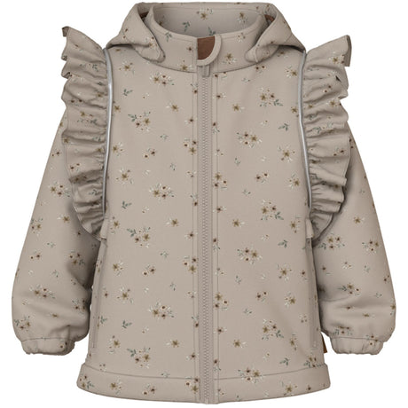 Name It Pure Cashmere Bouquet Nmfalfa08 Softshell Jacka Frill Aop Fo