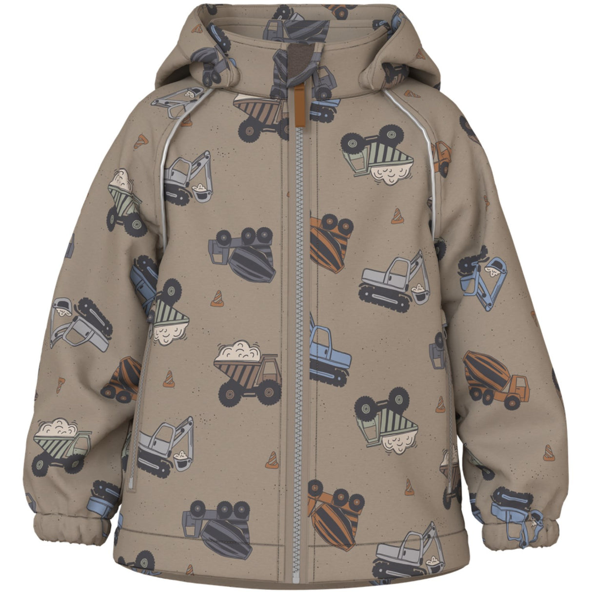 Name It Silver Mink Truck Nmmalfa08 Softshell Jacka Aop 1Fo