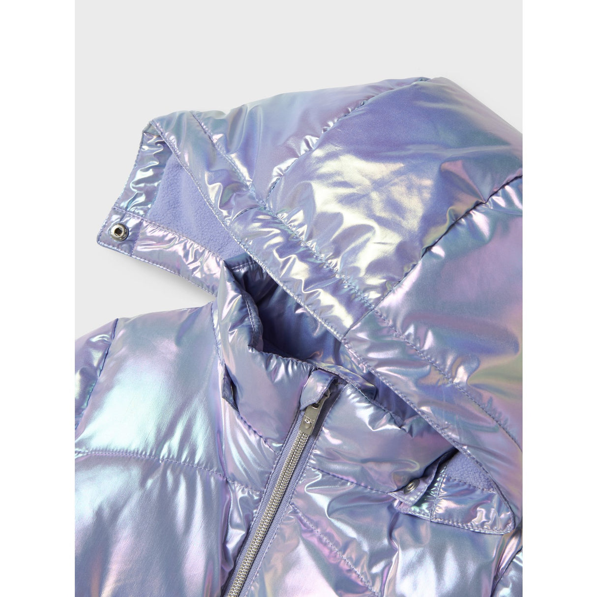 Name It Pastel Lilac Nmfmolina Puffer Jacka Shiny