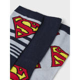 Name It Dusty Blue Nmmjasper Superman 3P Strumpor Wab
