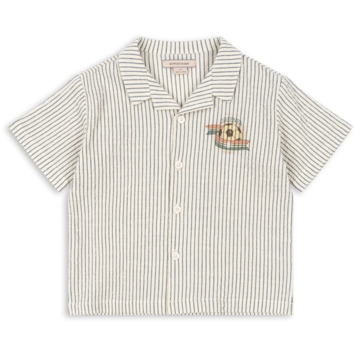 Konges Sløjd Stripe Bluie Elliot Ss Skjorta Gots