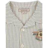 Konges Sløjd Stripe Bluie Elliot Ss Skjorta Gots