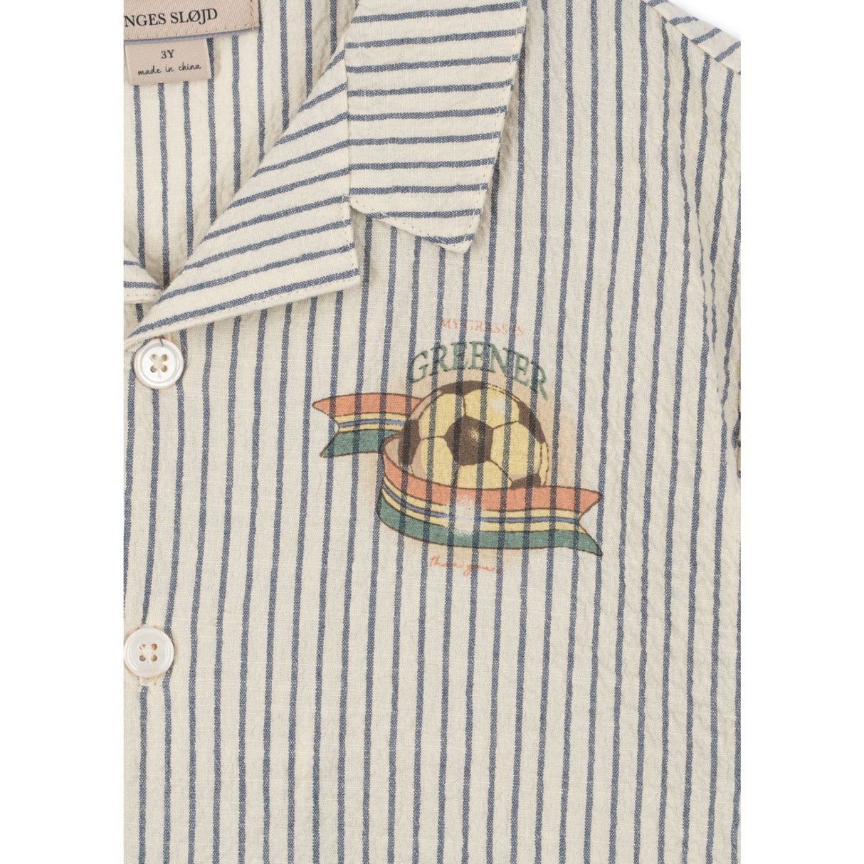 Konges Sløjd Stripe Bluie Elliot Ss Skjorta Gots