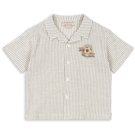 Konges Sløjd Stripe Bluie Elliot Ss Skjorta Gots