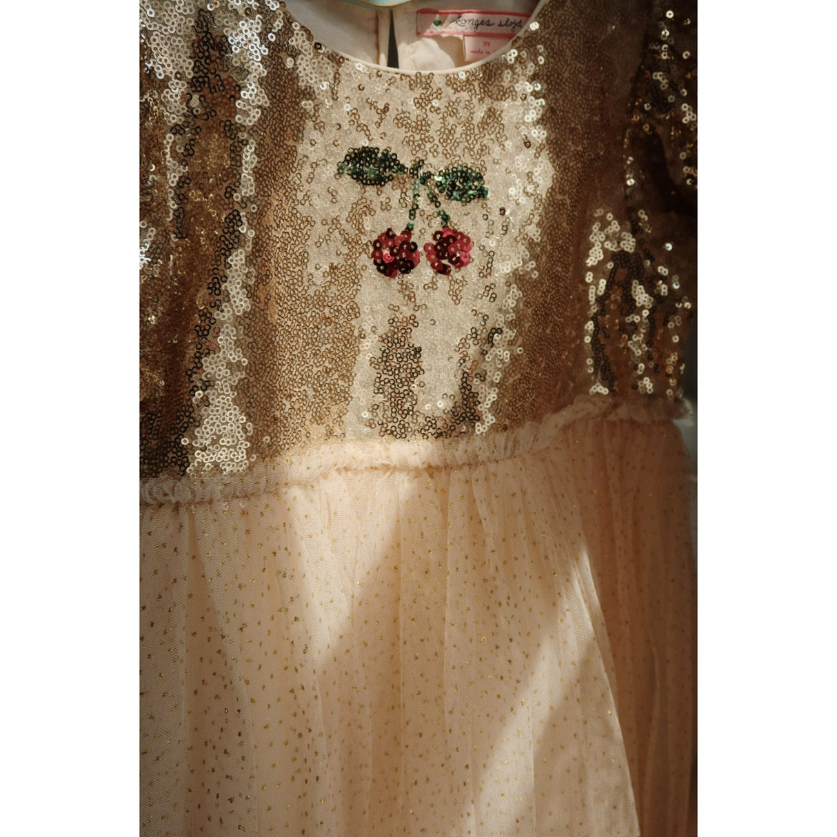 Konges Sløjd Gold Blush Starla Puff Sleeve Klänning