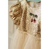 Konges Sløjd Gold Blush Starla Puff Sleeve Klänning
