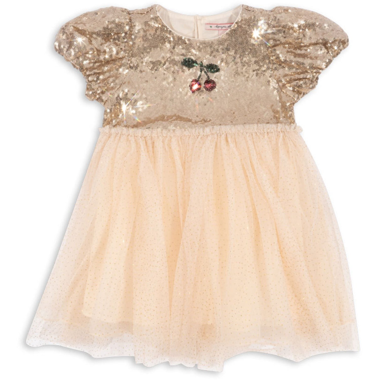 Konges Sløjd Gold Blush Starla Puff Sleeve Klänning