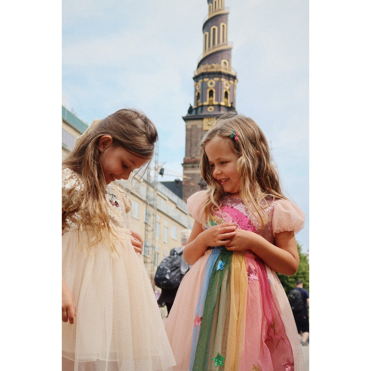 Konges Sløjd Gold Blush Starla Puff Sleeve Klänning