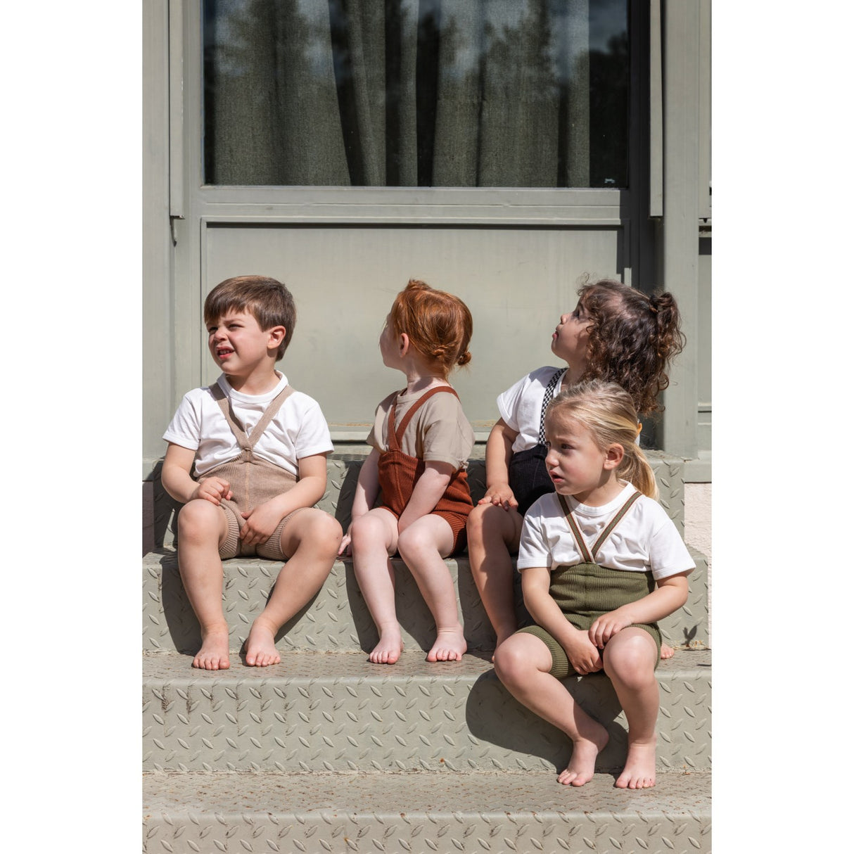 Silly Silas Olive Striped Shorty Tights Med Seler