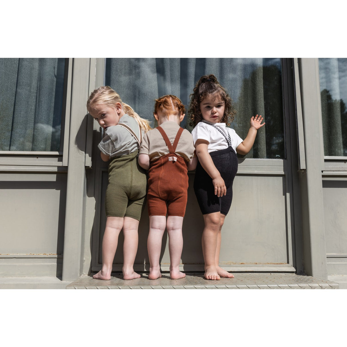 Silly Silas Classic Black Checked Shorty Tights Med Seler