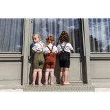 Silly Silas Olive Striped Shorty Tights Med Seler