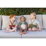 Silly Silas Olive Striped Shorty Tights Med Seler