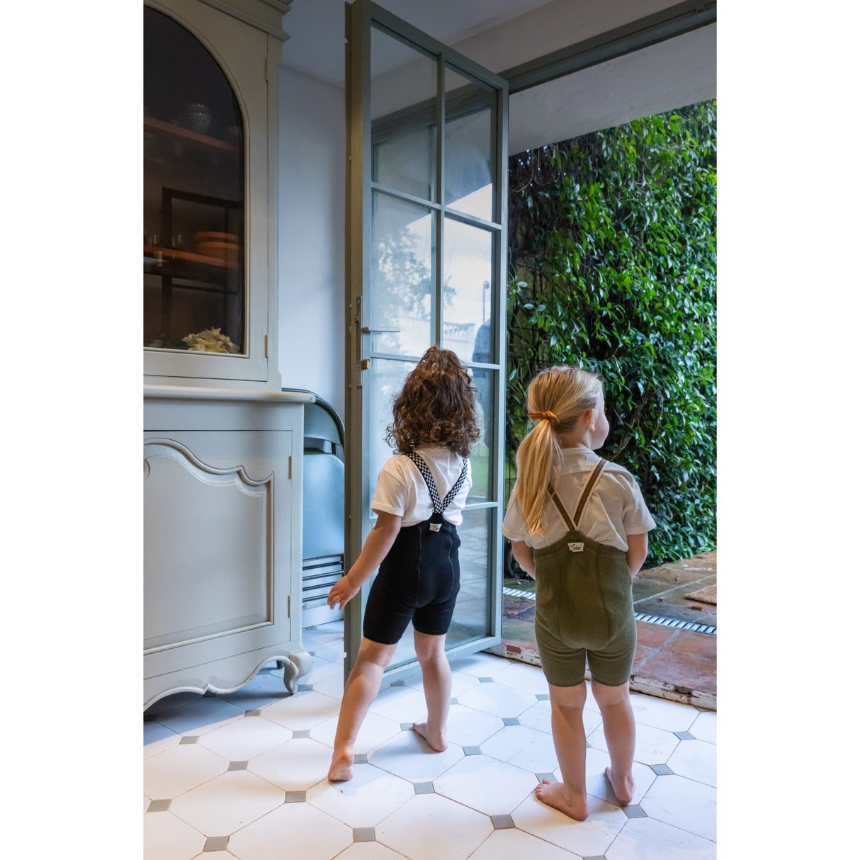 Silly Silas Olive Striped Shorty Tights Med Seler