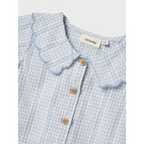 Lil'Atelier Zen Blue Nmfhazelle Ss Loose Skjorta Lil