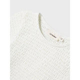 Lil'Atelier Coconut Milk Nmfjacoba Ss Kort Slim Topp Lil