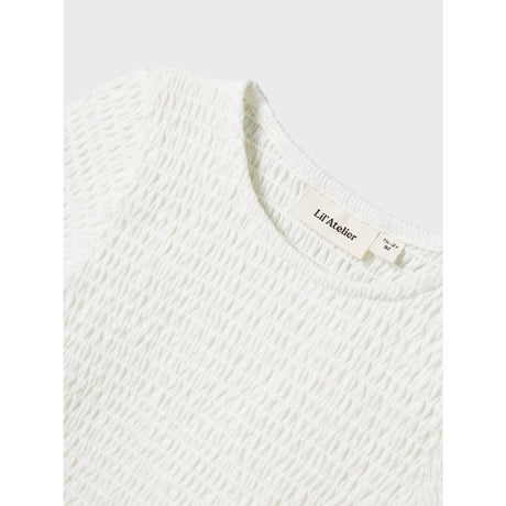 Lil'Atelier Coconut Milk Nmfjacoba Ss Kort Slim Topp Lil