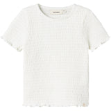Lil'Atelier Coconut Milk Nmfjacoba Ss Kort Slim Topp Lil