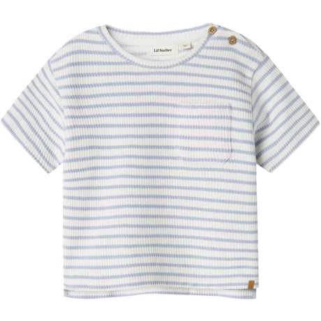 Lil'Atelier Zen Blue Nmmtadeo Ss Loose Topp Lil