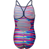 Arena Multi Girl'S Arena Racing Stripe Baddräkt Lightdrop Back
