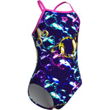 Arena Multi Girl'S Arena Soap Bubbles Baddräkt Light Drop Back