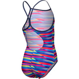 Arena Multi Girl'S Arena Racing Stripe Baddräkt Lightdrop Back