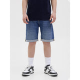 Jack & Jones Junior Blue Denim Jwhrick Jjoriginal Shorts Sq 327 Jnr