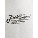 Jack & Jones Junior White Melange Jjbeau Sweat Huva Jnr