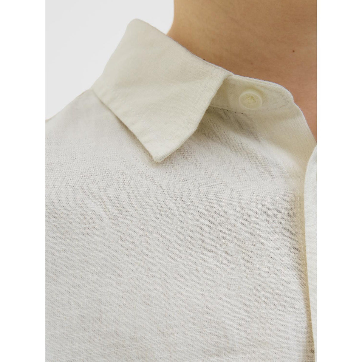 Jack & Jones Junior Antique White Jorparos Oversized Skjorta Ss Jnr