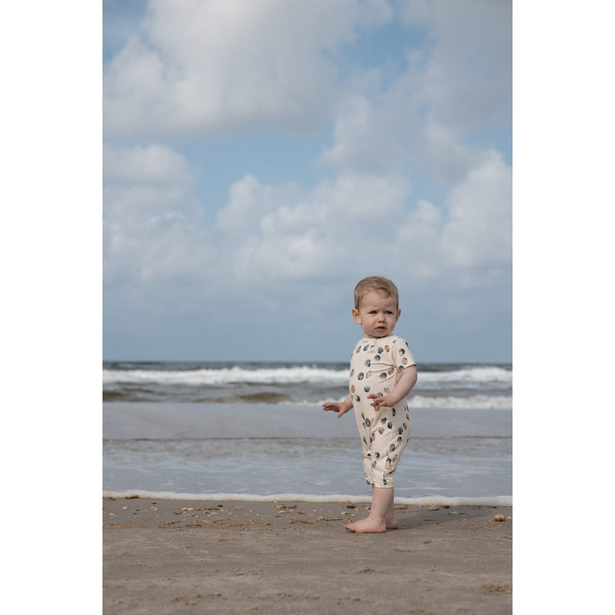 Petit Piao Clam Sommar Kostym S/S Sum Printed