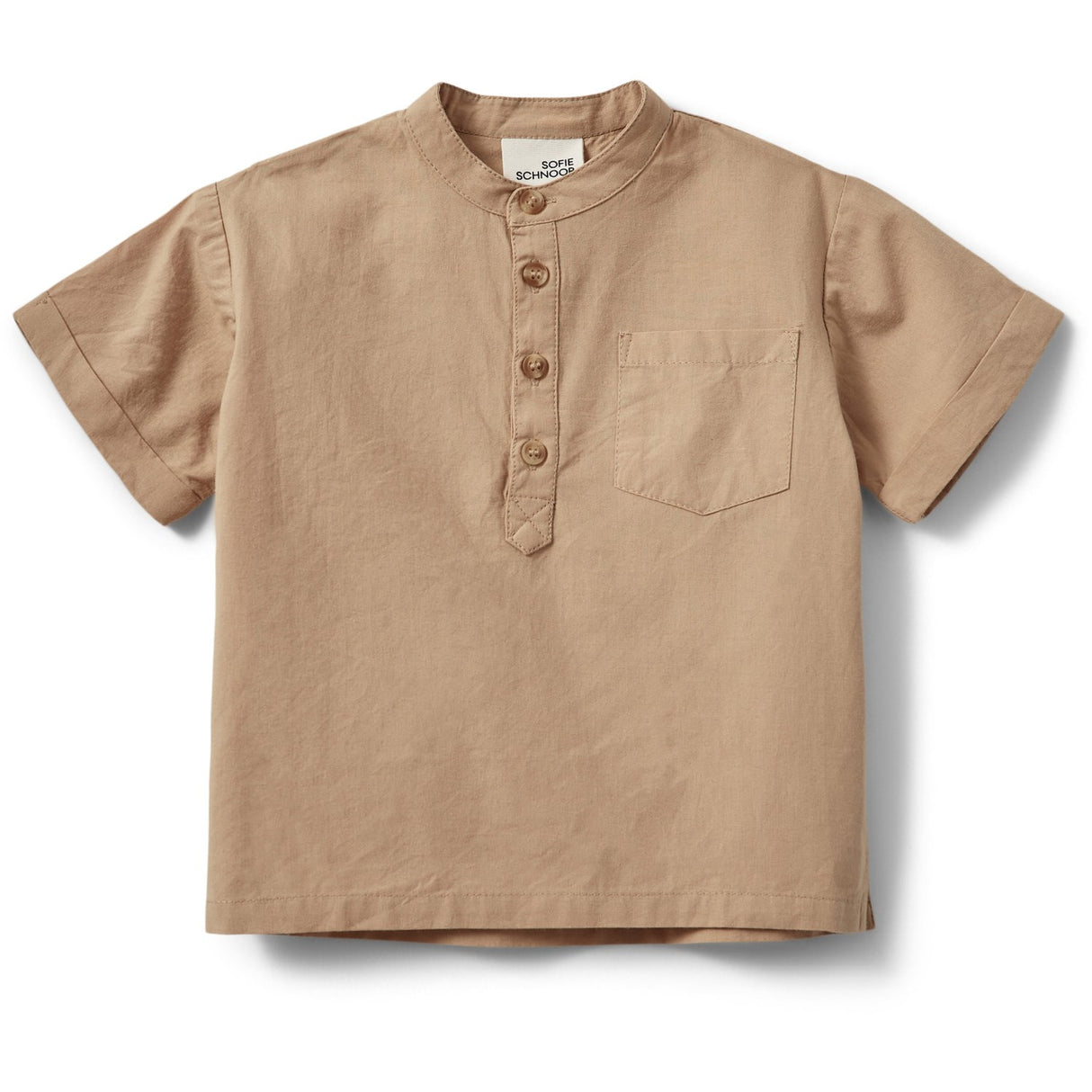 Sofie Schnoor Soft Brown Virgilsb Skjorta