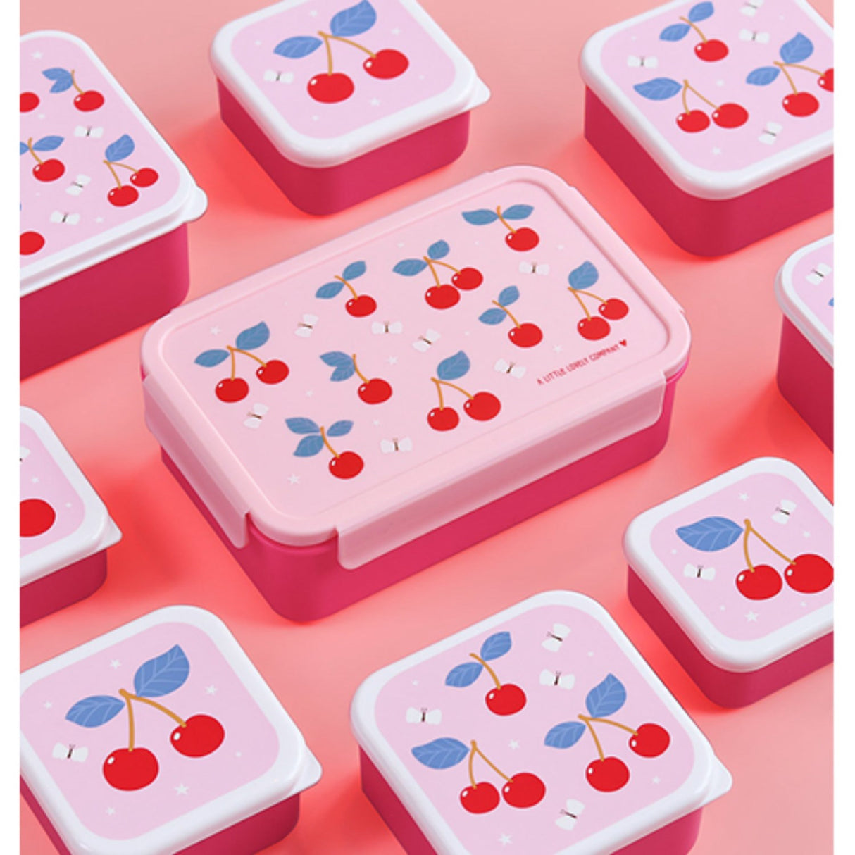 A Little Lovely Company Cherries Bento Matlåda