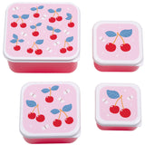 A Little Lovely Company Cherries Lunch & Snack Box Set