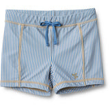 Wheat Blue Swim Stripe Badeshorts Ulrik