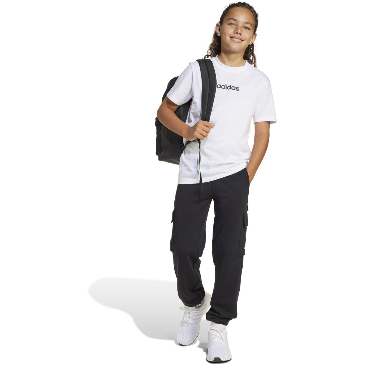 adidas Originals Black/White J Sl Ft C Pt Byxor