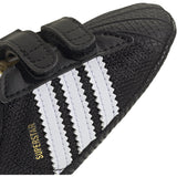 adidas Originals Core Black/Ftwr White/Gold Met. Superstar Crib Sneakers