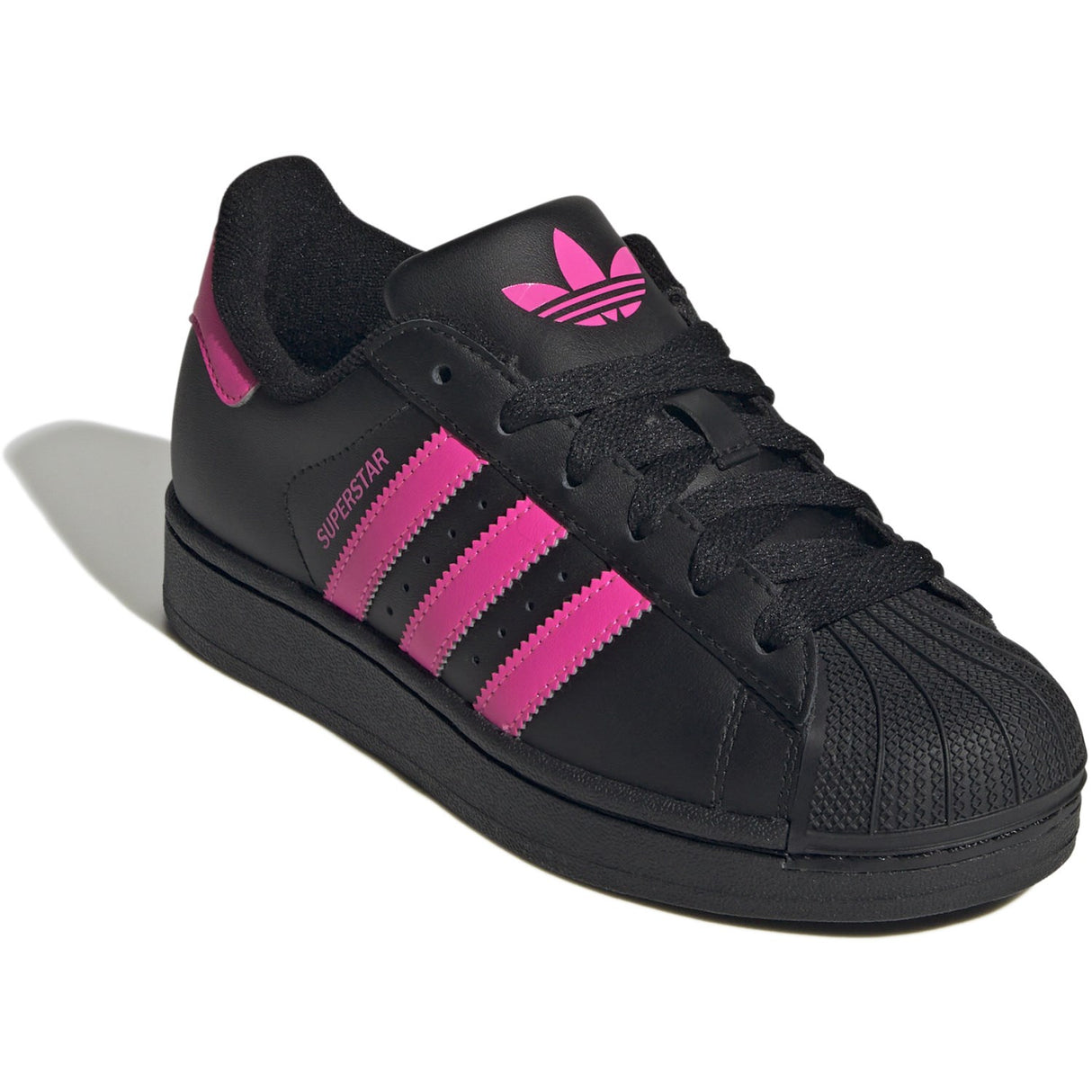 adidas Originals Core Black/Lucid Pink/Core Black Superstar Ii J Sneakers