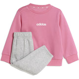 adidas Originals Pink Fusion/White I Lin Fl Jog Sweat Set