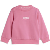 adidas Originals Pink Fusion/White I Lin Fl Jog Sweat Set