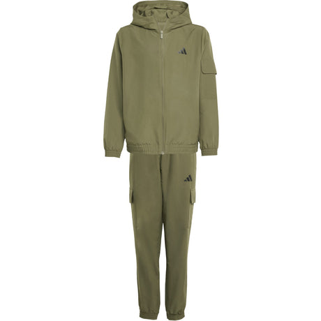 adidas Originals Olive Strata/White J Wv Cargo Tracksuit