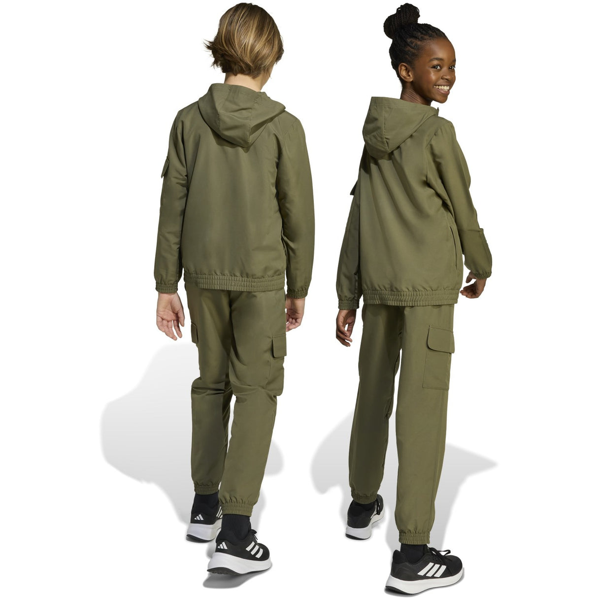 adidas Originals Olive Strata/White J Wv Cargo Tracksuit