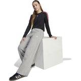 adidas Originals Medium Grey Heather/White Wide Leg Byxor