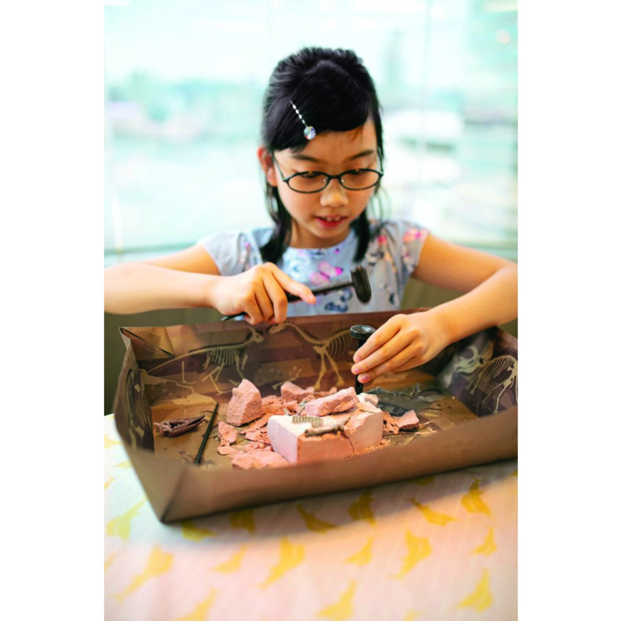 4M Udgrav Et Pteranodon-Skelet