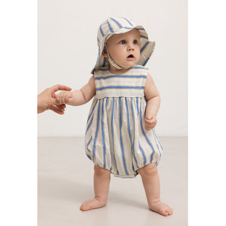 MarMar Cotton Stripes Chambray Stripe Alba Baby Long Summer Mössa