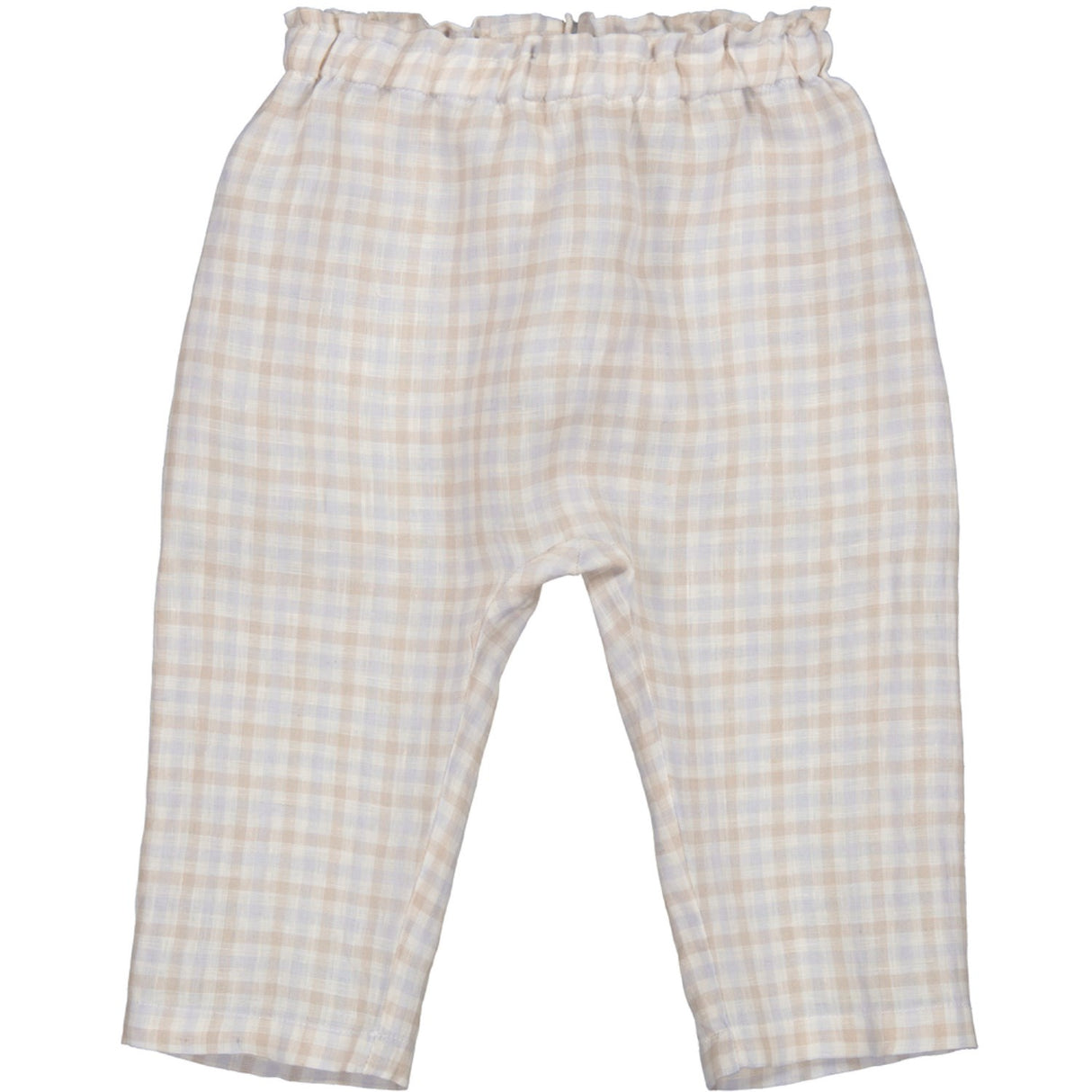 MarMar Fine Linen Summer Check Panu L Byxor